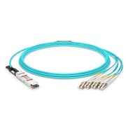 15m (49ft) Cisco QSFP-8LC-AOC15M Compatible 40G QSFP+ to 4 Duplex LC Active Optical Breakout Cable This picture is about 5.