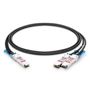 3m (10ft) Generic Compatible 200G QSFP56 to 2 x 100G QSFP56 Active Direct Attach Copper Breakout Cable This picture is about 4.