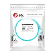 20m (66ft) HW QSFP-4SFP10-AOC20M Compatible 40G QSFP+ to 4 x 10G SFP+ Active Optical Breakout Cable This picture is about 1.