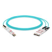 20m (66ft) NVIDIA/Mellanox Compatible 200G QSFP-DD to 2 x 100G QSFP28 Ethernet Active Optical Breakout Cable This picture is about 1.