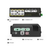 IES3220-8T4F-U, 8-Port Gigabit Ethernet L2+ Managed Industrial PoE++ Switch, 8 x PoE++ Ports@360W, with 4 x 1Gb SFP, -40 to 75°C Operating Temperature This picture is about 2.