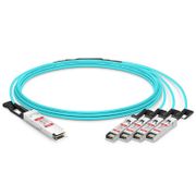 20m (66ft) 40G QSFP+ to 4 x 10G SFP+ Active Optical Breakout Cable for FS Switches This picture is about 1.