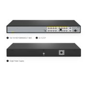 S2500L-18T2F-P, 18-Port Gigabit Ethernet L2 Unmanaged PoE+ Switch, 16 x PoE+ Ports@240W, 2 x 1Gb RJ45, with 2 x 1Gb SFP Uplinks, Desktop/Rackmount This picture is about .