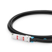 1m (3ft) NVIDIA/Mellanox Compatible 100G QSFP28 to 2 x 50G QSFP28 Ethernet Active Direct Attach Copper Breakout Cable This picture is about 1.