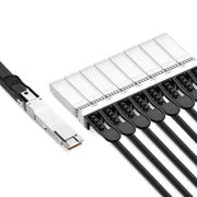 0.5m (2ft) NVIDIA/Mellanox Compatible 200G QSFP-DD to 8 x 25G SFP28 Ethernet Passive Direct Attach Copper Breakout Cable This picture is about 6.
