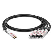 1.5m (5ft) Dell Compatible 200G QSFP-DD to 8 x 25G SFP28 Passive Direct Attach Copper Breakout Cable This picture is about 1.