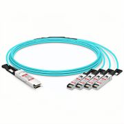 20m (66ft) NVIDIA/Mellanox MFA7A50-C020 Compatible 100G QSFP28 to 4 x 25G SFP28 Ethernet Active Optical Breakout Cable This picture is about 1.