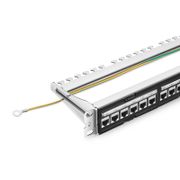 FDMP Cat6a 110-Style Shielded Recessed Patch Panel, 24-Port, 1RU