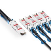 1m (3ft) NVIDIA/Mellanox Compatible 40G QSFP+ to 4 x 10G SFP+ Ethernet Active Direct Attach Copper Breakout Cable This picture is about 1.