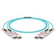 5m (16ft) NVIDIA/Mellanox MFS1S90-H005E Compatible 2 x 200G QSFP56 to 2 x 200G QSFP56 InfiniBand HDR Active Optical Breakout Cable for Quantum Switches This picture is about 5.