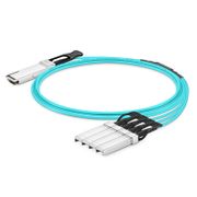 10m (33ft) 100G QSFP28 to 4 x 25G SFP28 Active Optical Breakout Cable for FS Switches This picture is about 2.