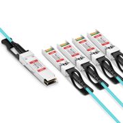 30m (98ft) Juniper Networks JNP-100G-AOCBO-30M Compatible 100G QSFP28 to 4 x 25G SFP28 Active Optical Breakout Cable This picture is about 3.