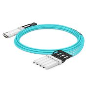 30m (98ft) Juniper Networks JNP-100G-AOCBO-30M Compatible 100G QSFP28 to 4 x 25G SFP28 Active Optical Breakout Cable This picture is about 2.