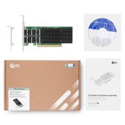 Intel E810-CAM2ベースのイーサネットネットワークアダプタ(100GデュアルポートQSFP28、PCIe 4.0x 16、トール&ショートブラケット) この写真はE810CAM2-2CPに関するものです。