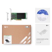 Carte d'Interface Réseau Ethernet Basée sur Intel X710-BM2, Double Port SFP+ 10G, PCIe 3.0 x 8, Support à Profil Haut et Bas Cette image concerne X710BM2-2SP.
