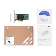 Carte d'Interface Réseau Basée sur Intel X550-AT2, Double Port 10GBase-T, PCIe v3.0 x 4, Support à Profil Haut et Bas Cette image concerne X550AT2-2TP.