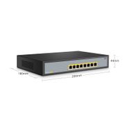 S1900-8TP 8ポート ギガビット イーサネットL2アンマネージドPoE+スイッチ(8x PoE+ポート @140W、デスクトップ/ラックマウント) この写真はS1900-8TPに関するものです。