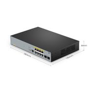 S2805S-8TF-P, 8 Porte Gigabit Ethernet L2 Smart Managed PoE+ Switch, 8 x PoE+ Porte @140W, con 2 x 1Gb SFP Uplink Questa immagine riguarda S2805S-8TF-P.