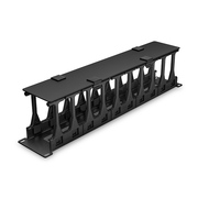 Horizontal Single Sided High Capacity Cable Manager, 2RU, Finger Duct with Cover, 4.56 in. Depth This picture is about 54.