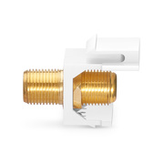 Feedthrough SyncEase™ F-Connector, Gold-Plated, White Housing Esta imagen trata sobre 5.