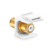 Feedthrough SyncEase™ F-Connector, Gold-Plated, White Housing Esta imagen trata sobre 2.