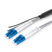 30m (98ft) LC UPC to LC UPC Duplex OS2 Single Mode 7.0mm LSZH FTTA Outdoor Fiber Patch Cable for Base Station This picture is about .