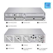 NC8200-4TD, 4-Slot 2U Ethernet L3 Data Center Chassis Switch Unloaded, with 4x 25/40/100Gb Line Cards, Support MLAG/Stacking, Broadcom Chip This picture is about 2.