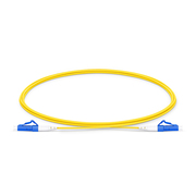 0.5m (1.6ft) Fiber Patch Cable, 1 Fiber, LC UPC Simplex to LC UPC