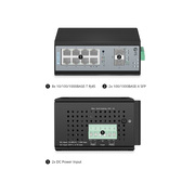 IES3110-8TF, 8-Port Gigabit Ethernet L2+ Managed Industrial Switch, 8 x 10/100/1000BASE-T, with 2 x 1Gb SFP, -40 to 75°C Operating Temperature This picture is about 1.