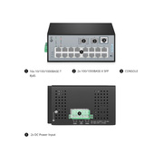 IES3110-16TF, Switch Industriel Manageable Gigabit Ethernet L2 à 16 Ports, 16x 10/100/1000BASE-T et 2x SFP 1Gb, Température de Fonctionnement -40 ~ 75°C Cette image concerne .