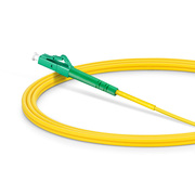 2m (7ft) Fiber Patch Cable, 1 Fiber, LC APC Simplex to SC UPC Simplex, Single Mode (OS2), Riser (OFNR), 2.0mm, Tight-Buffered, Yellow This picture is about .