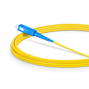 3m (10ft) Fiber Patch Cable, 1 Fiber, LC APC Simplex to SC UPC Simplex, Single Mode (OS2), Riser (OFNR), 2.0mm, Tight-Buffered, Yellow This picture is about .