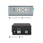 IES3110-8TFP-R, 8-Port Gigabit Ethernet L2+ Managed Industrial PoE+ Switch, 8 x PoE+ Ports @240W, with 2 x 1Gb SFP, Wide-Temp This picture is about 1.