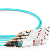 2m (7ft) HPE Aruba Compatible 400G QSFP-DD to 4 x 100G QSFP56 Active Optical Breakout Cable This picture is about 2.