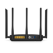 ONU1911-4GVC-W、XPON(GPON+EPON)ONU、1x PON、SC/UPC、4x GE、1x POTS、1x USB、1x RF、および5x 外部アンテナ(3000M WiFi 6)搭載 この写真はONU1911-4GVC-Wに関するものです。