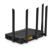 ONU1911-4GVC-W、XPON(GPON+EPON)ONU、1x PON、SC/UPC、4x GE、1x POTS、1x USB、1x RF、および5x 外部アンテナ(3000M WiFi 6)搭載 この写真はONU1911-4GVC-Wに関するものです。