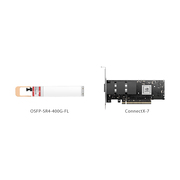 NVIDIA/Mellanox MMA4Z00-NS400 Compatible 400GBASE-SR4 OSFP Flat Top PAM4 850nm 50m DOM MPO-12/APC MMF InfiniBand NDR Optical Transceiver Module for ConnectX-7 HCA This picture is about 1.