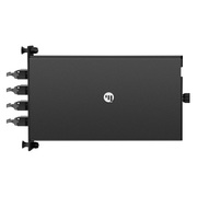 FHD® MTP® Splice Cassette with Ribbon Pigtails, 96 Fibers OM4 Multimode, 8 x MTP®-12 UPC (Male) Key Up to Key Down (Black) Adapter, 0.35dB Max. This picture is about MTP熔纤盒5.