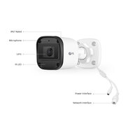 IPC101-2M-B, Full HD 2MP Bullet Netzwerkkamera mit eingebautem Mikrofon, 30m Nachtsicht, Außen-/Innen-PoE-IP-Kamera mit festem 2,8mm Objektiv Dieses Bild handelt von IPC101-2M-B.