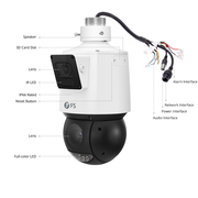 IPC325-4M-PD、4MP デュアルレンズ Lighthunter PTZ IP セキュリティ