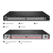 N8520-32D 32ポート イーサネットHPC/AIデータセンタースイッチ(32x 400Gb QSFP-DD、PicOS®、Broadcom Trident 4チップ) この写真はN8520-32D 样机补拍に関するものです。