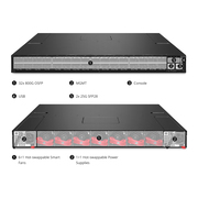 N8650-32OD 32ポート イーサネットHPC/AIデータセンタースイッチ(32x 800Gb OSFP、PicOS®、Broadcom Tomahawk 5チップ) この写真はN8650-32OD样机补拍に関するものです。