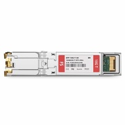 Brocade Compatible 10GBASE-T SFP+ Copper 30m RJ-45 Transceiver Module (LOS) This picture is about SFP-10G-T-30.