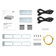 S5860-24XMG, 24 Porte Ethernet L3 Switch, 24 x 10GBASE-T/Multi-Gigabit Porte, 4 x 10Gb SFP+, con 4 x 25Gb SFP28 Uplink, PicOS®, Supporto MLAG, Broadcom Chip Questa immagine riguarda S5860-48XMG&S5860-24XMG配件图.