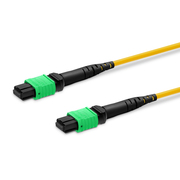 1m (3ft) Puente MTP®, MTP®-12 APC (hembra) a MTP®-12 APC (hembra), 12 Fibras, Monomodo (OS2), Plenum (OFNP), 0.35dB Máx, Tipo B, Amarillo Esta imagen trata sobre 12FMTPSMF.