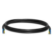 6ft (1.8m) Stripped End to Stripped End 17AWG 250V/10A Power Cord, Black This picture is about PFF-10A.