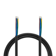 6ft (1.8m) Stripped End to Stripped End 17AWG 250V/10A Power Cord, Black This picture is about PFF-10A.