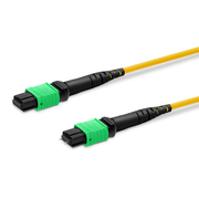 Заказной 8-144 волокна MTP®-12 OS2 SM, Elite, транковый кабель, желтый Это изображение касается .