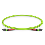 1m (3ft) MTP® Jumper, MTP®-24 UPC (Female) to MTP®-24 UPC (Female), 24 Fibers, Multimode (OM5), Plenum (OFNP), 0.35dB Max, Type A, Lime Green