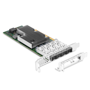 Broadcom® BCM957504-P425G イーサネットネットワークインターフェイスカード、P425G 25GbE クアッドポート SFP28、PCIe 4.0 x16、標準 & ロープロファイル この写真はP425Gに関するものです。